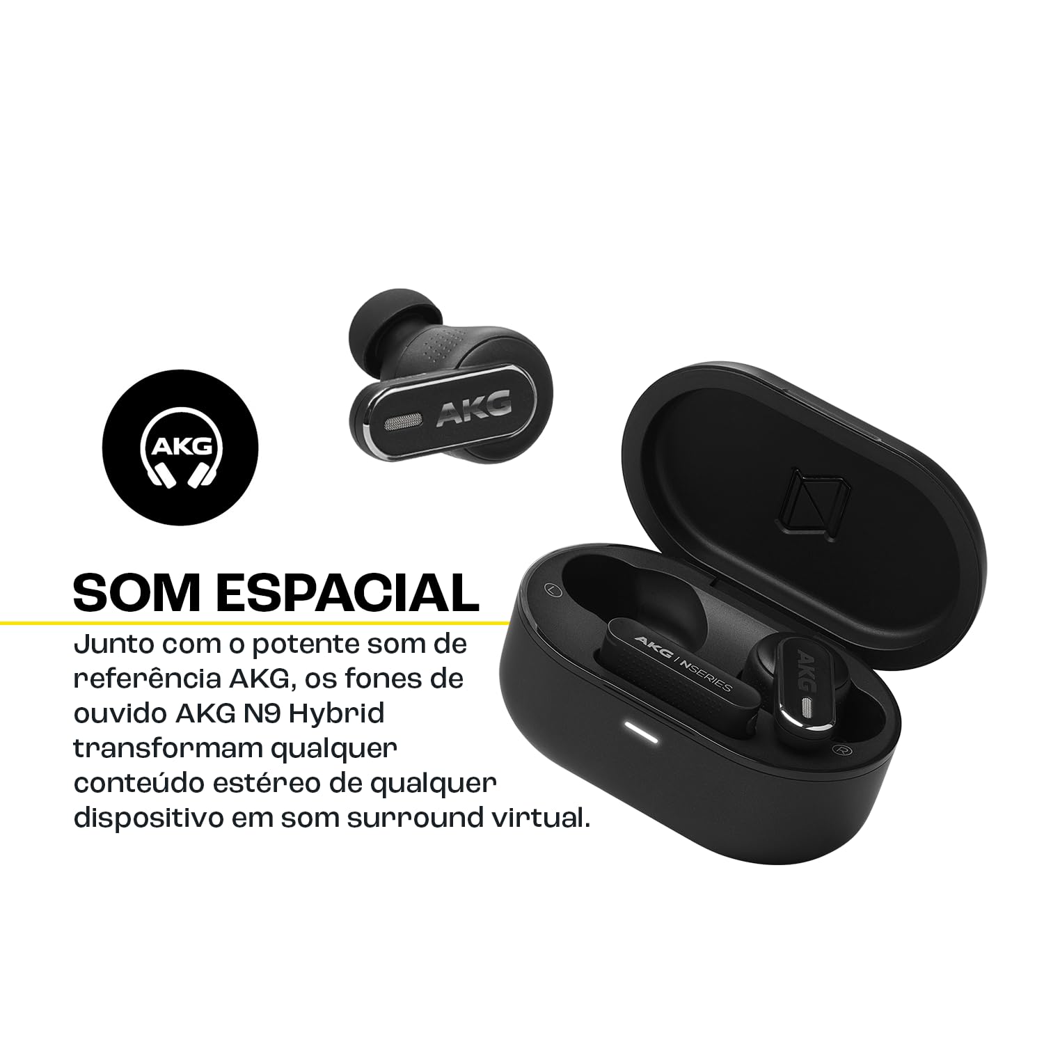 akg n5 hybrid ブラック AKG N5 Hybrid | Experiência sonora premium